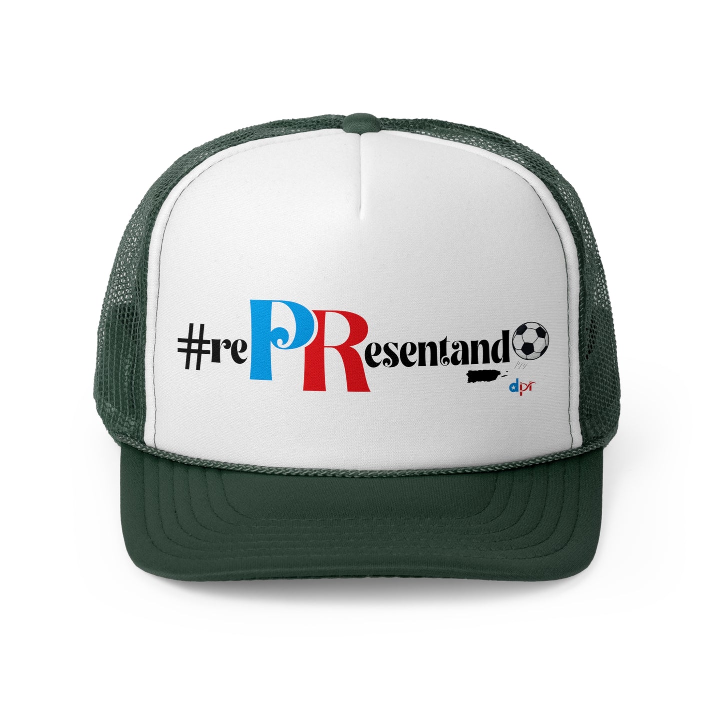 RePResentando Soccer Puerto Rican Pride Trucker Caps FREE SHIPPING
