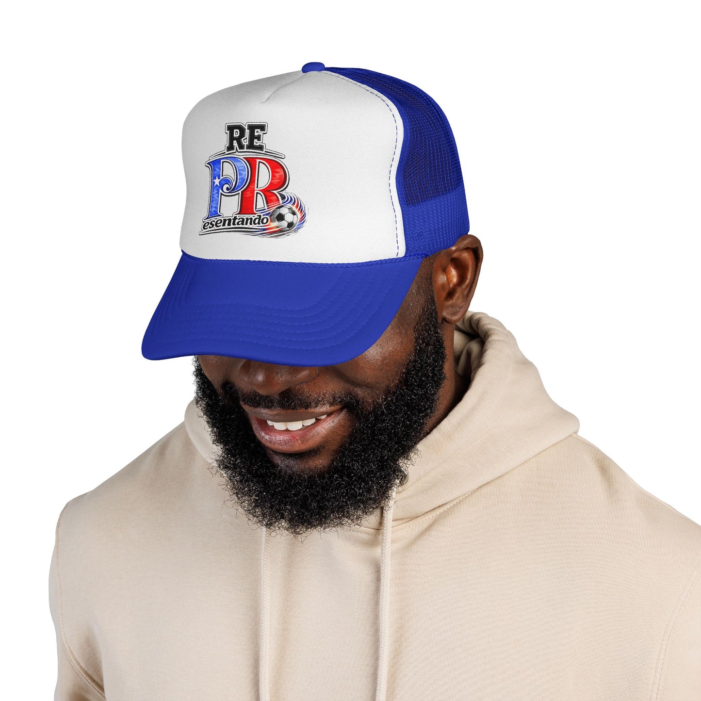 Puerto Rico Fire Soccer ball REPresentando Trucker Caps FREE SHIPPING