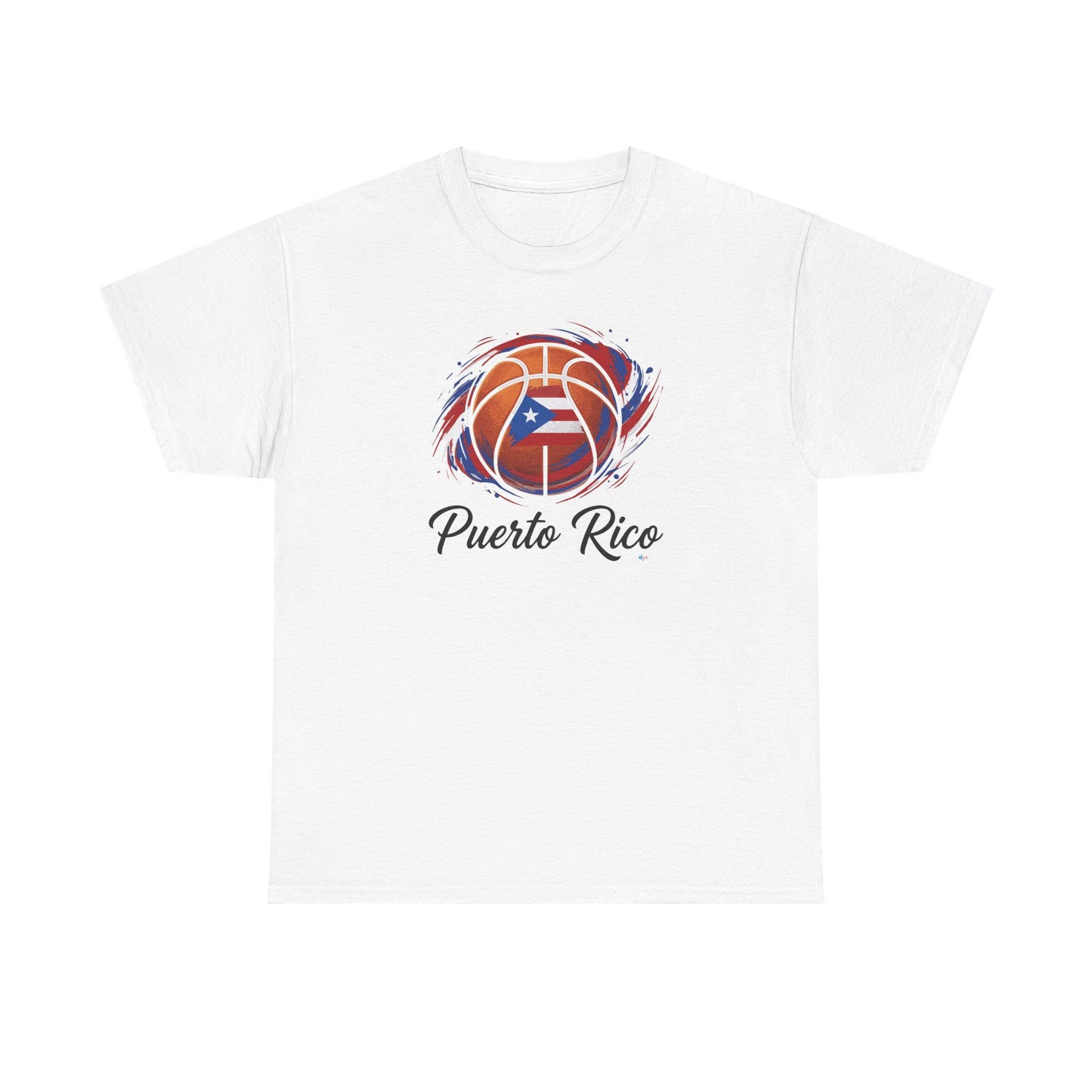 Puerto Rico Basketball Flag | Unisex Heavy Cotton T-Shirt