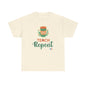 Coffee Teach Repeat - Back to School Boricua Teacher Heavy Cotton Tee