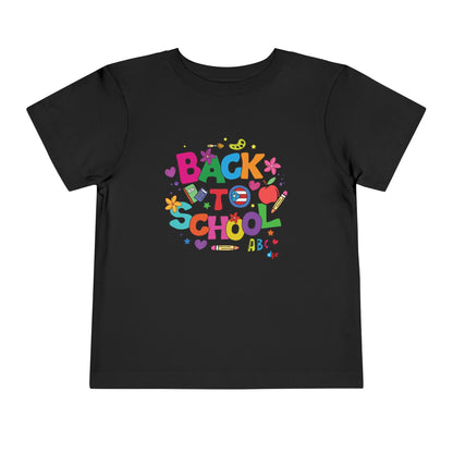 Back To School Boricua Girl Toddler Short Sleeve Tee