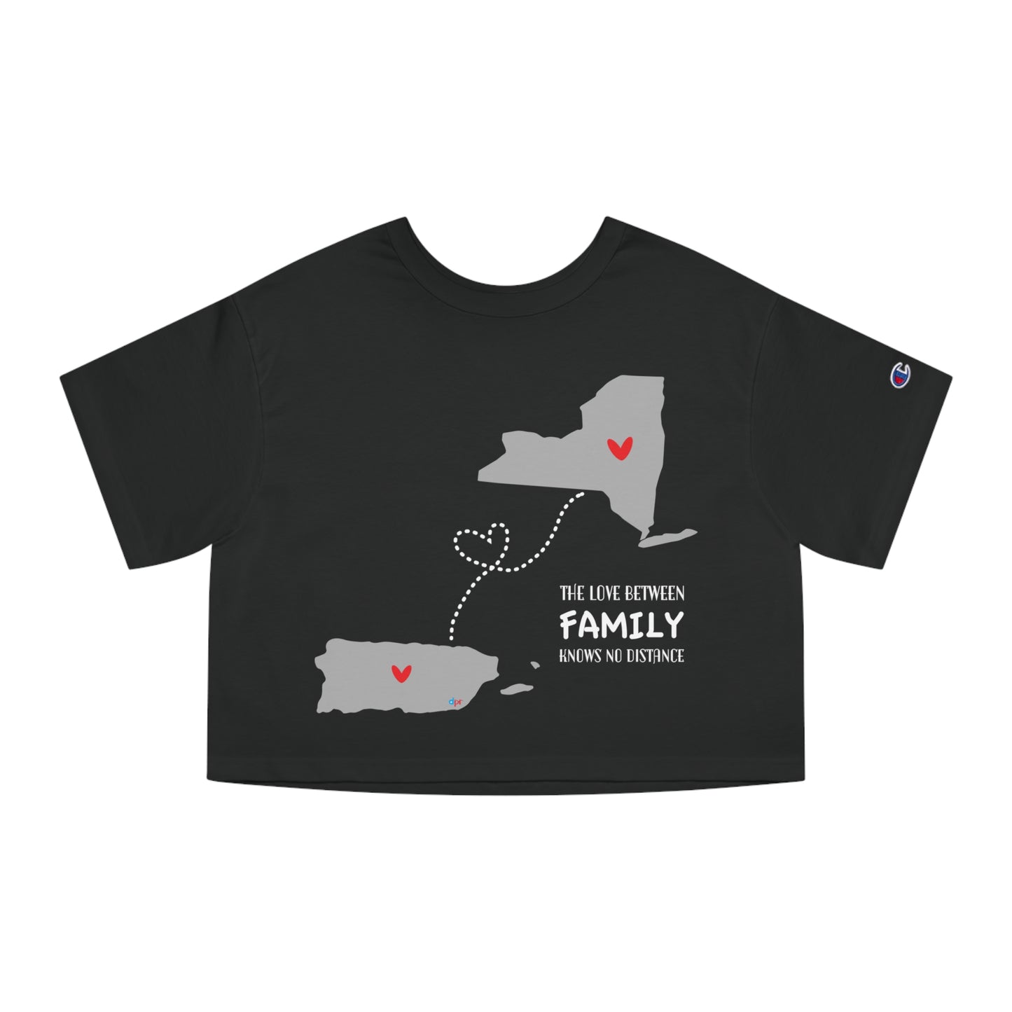 Love in the distance New York Flowy Cropped Tee