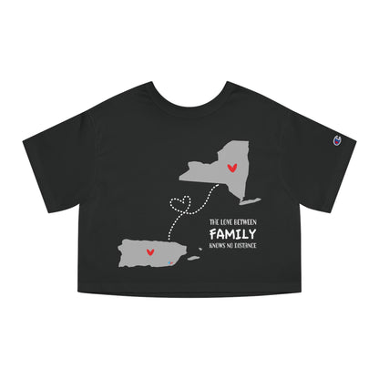 Love in the distance New York Flowy Cropped Tee