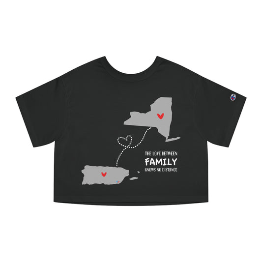 Love in the distance New York Flowy Cropped Tee