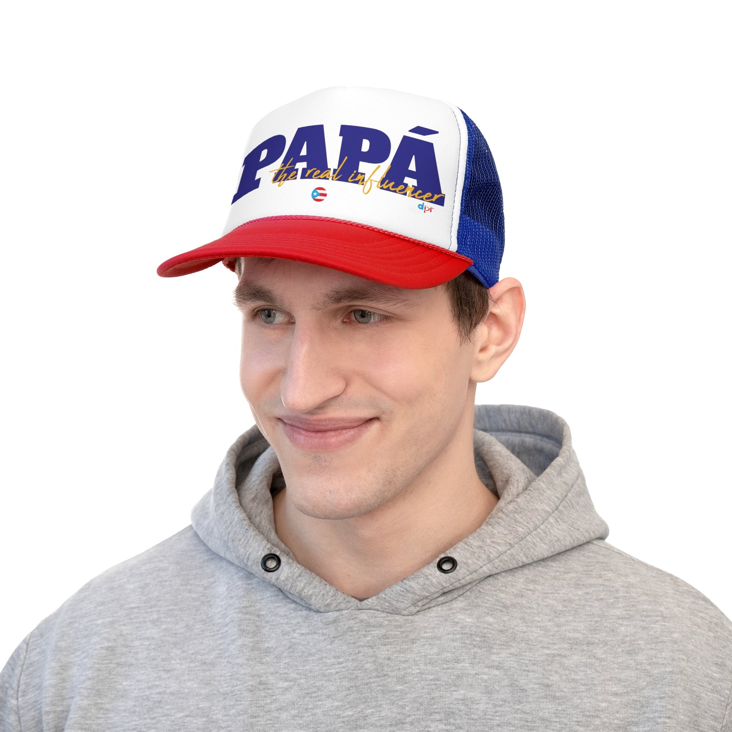 Papá The Real Influencer Puerto Rican Pride Trucker Caps FREE SHIPPING