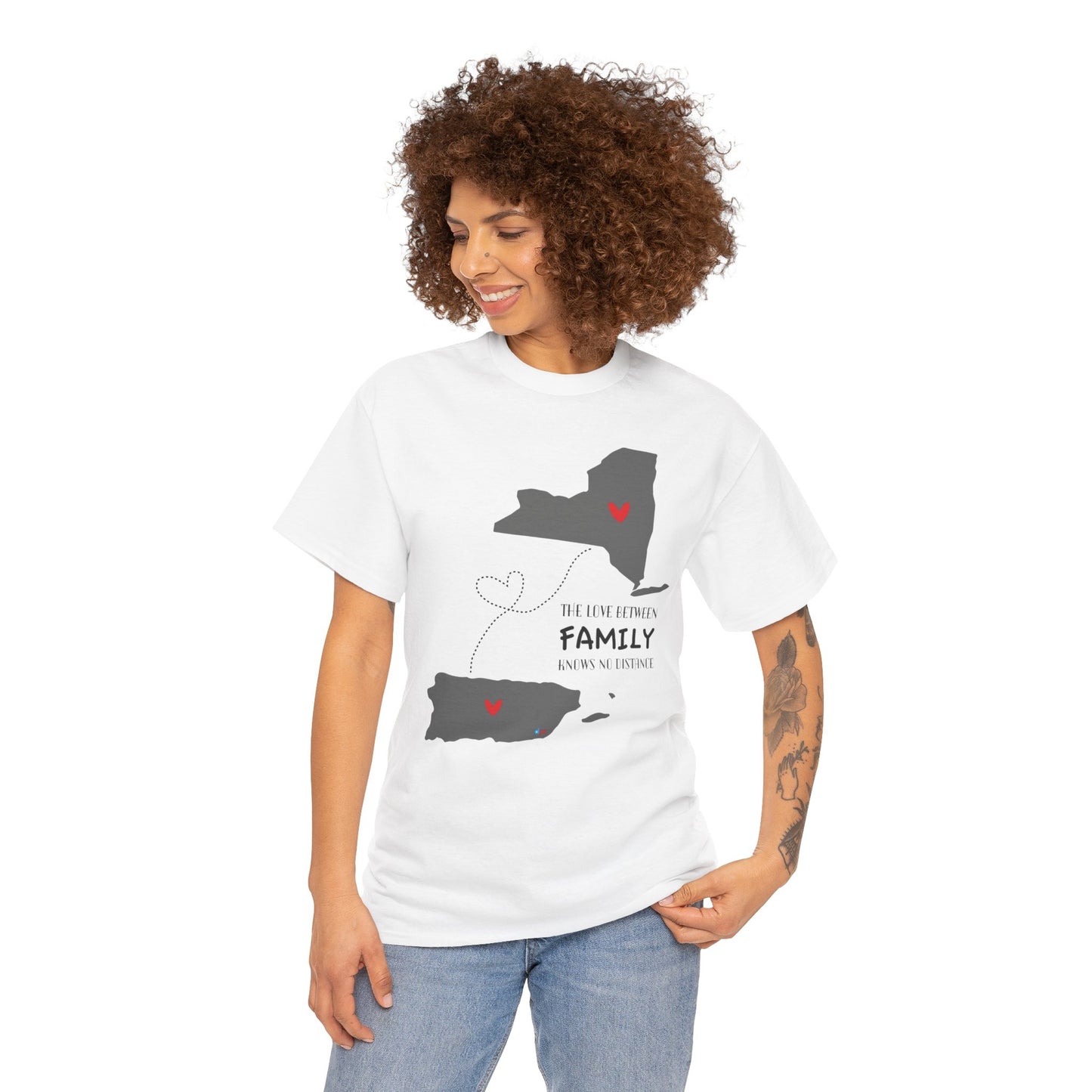 Love in the Distance New York Unisex Heavy Cotton Tee