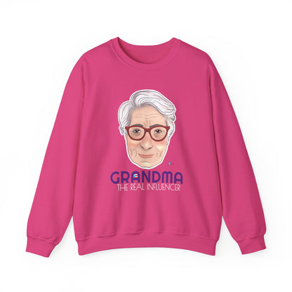 Grandma The real Influencer Heavy Blend™ Crewneck Sweatshirt