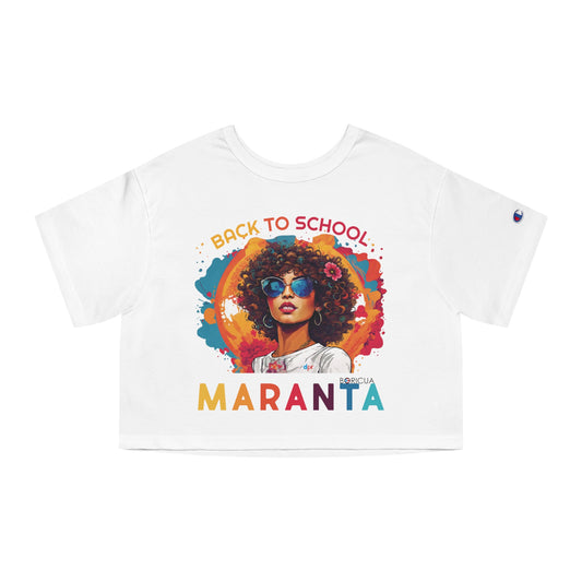 Back To School Maranta Boricua T Shirt Flowy Cropped Tee