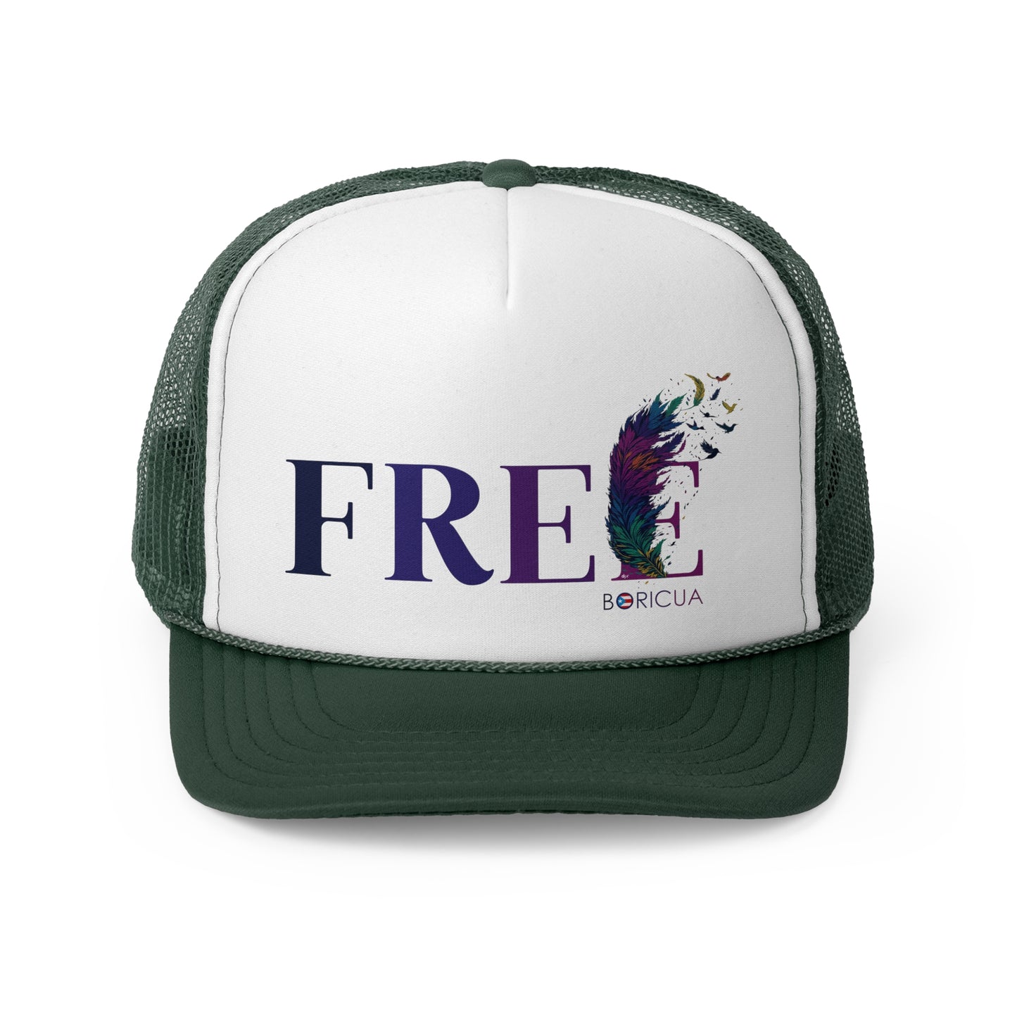Free Boricua Puerto Rican Pride Trucker Caps FREE SHIPPING