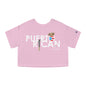 Puerto Rican con orgullo 2 Flowy Cropped Tee