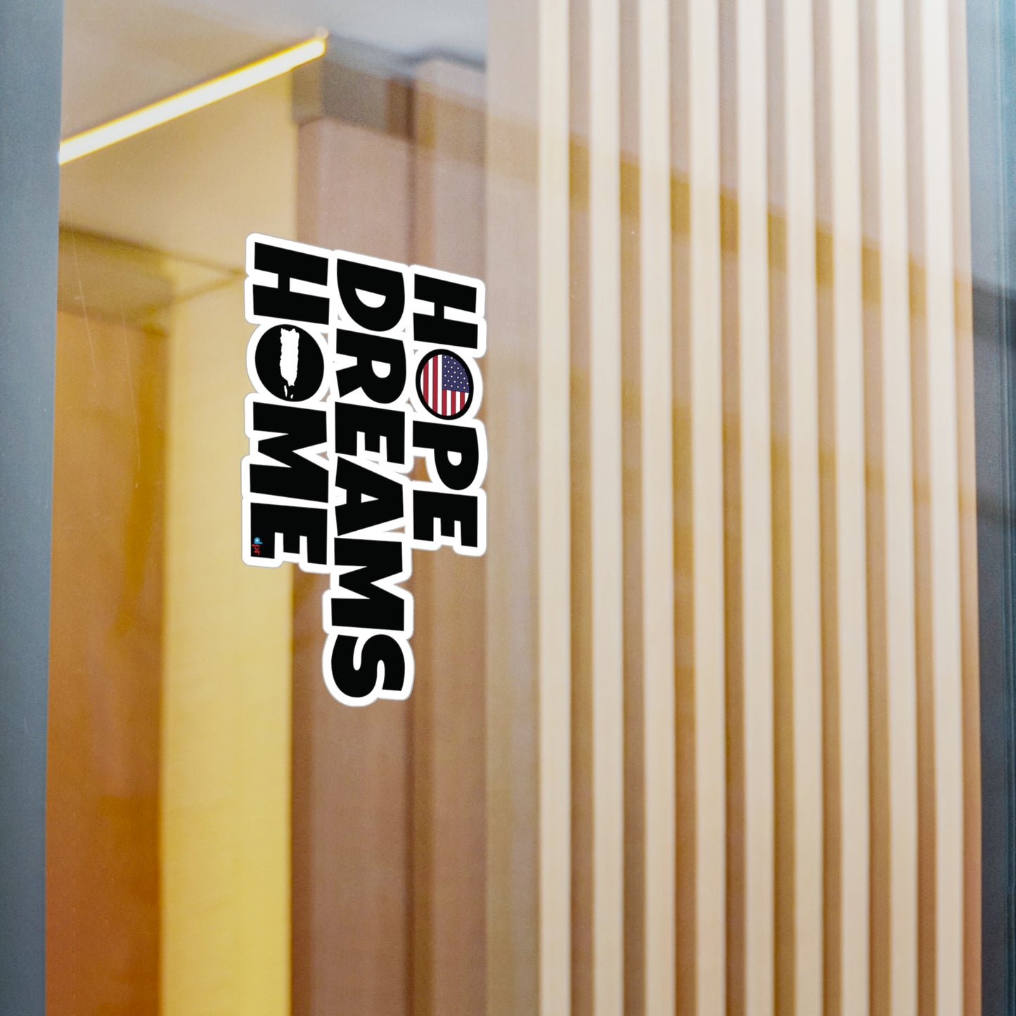 HOPE DREAMS HOME Puerto Rico  Waterproof Kiss-Cut Vinyl Decals