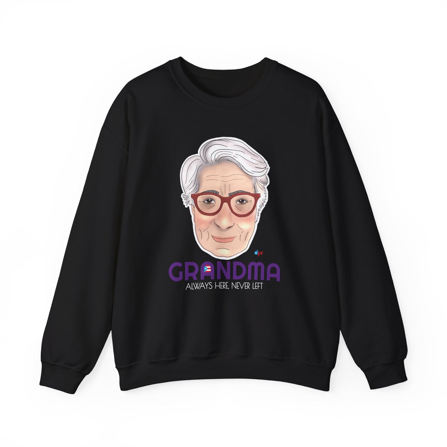 Abuela Boricua Always Here Never Left Heavy Blend™ Crewneck Sweatshirt