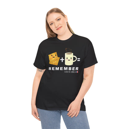 Crackers & Coffee REMEMBER ABUELA Unisex Heavy Cotton Tee