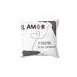 El Amor is Greater than Distance Florida Spun Polyester Square Pillow