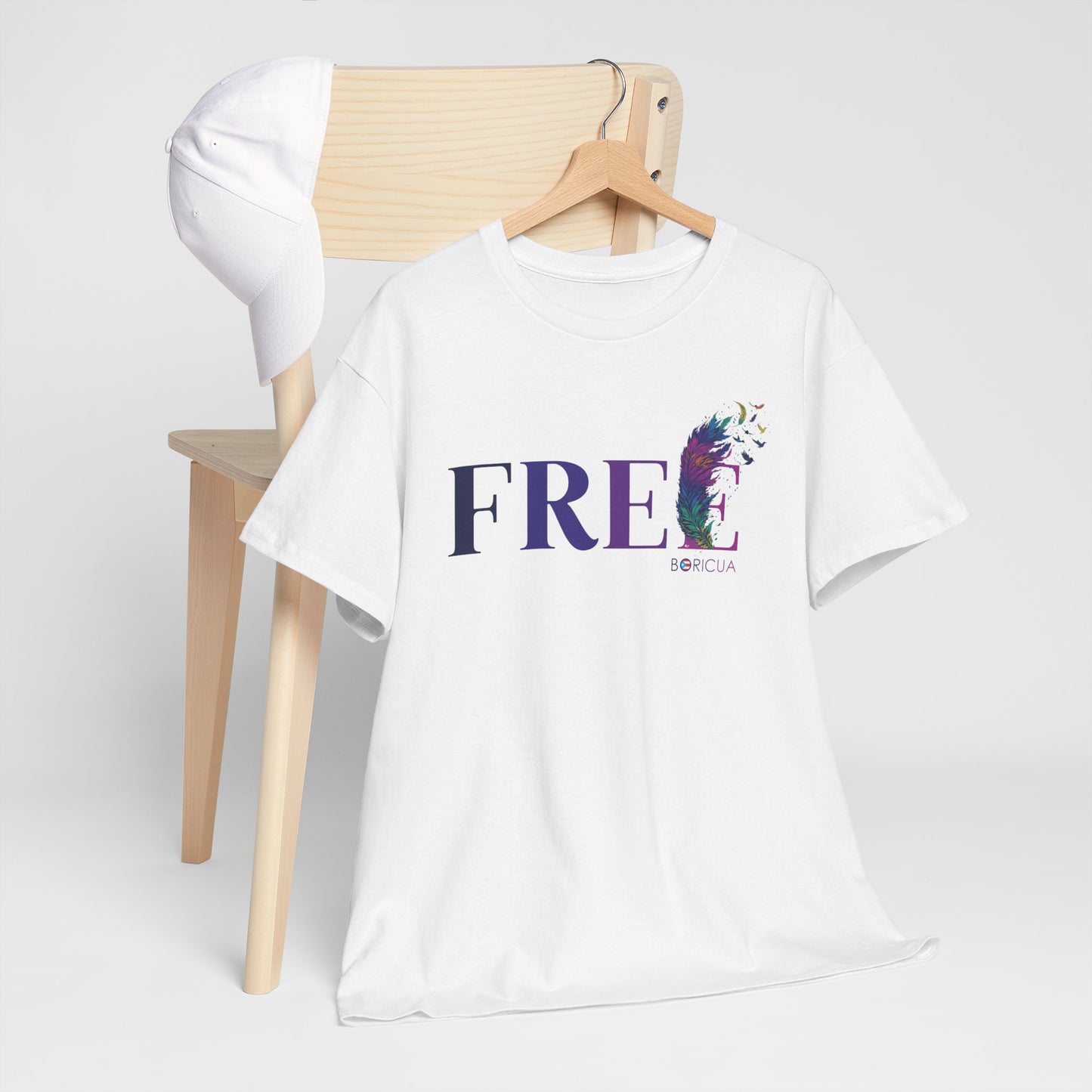 FREE BORICUA Unisex Heavy Cotton Tee