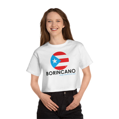 BORINCANO BANDERA Flowy Cropped Tee