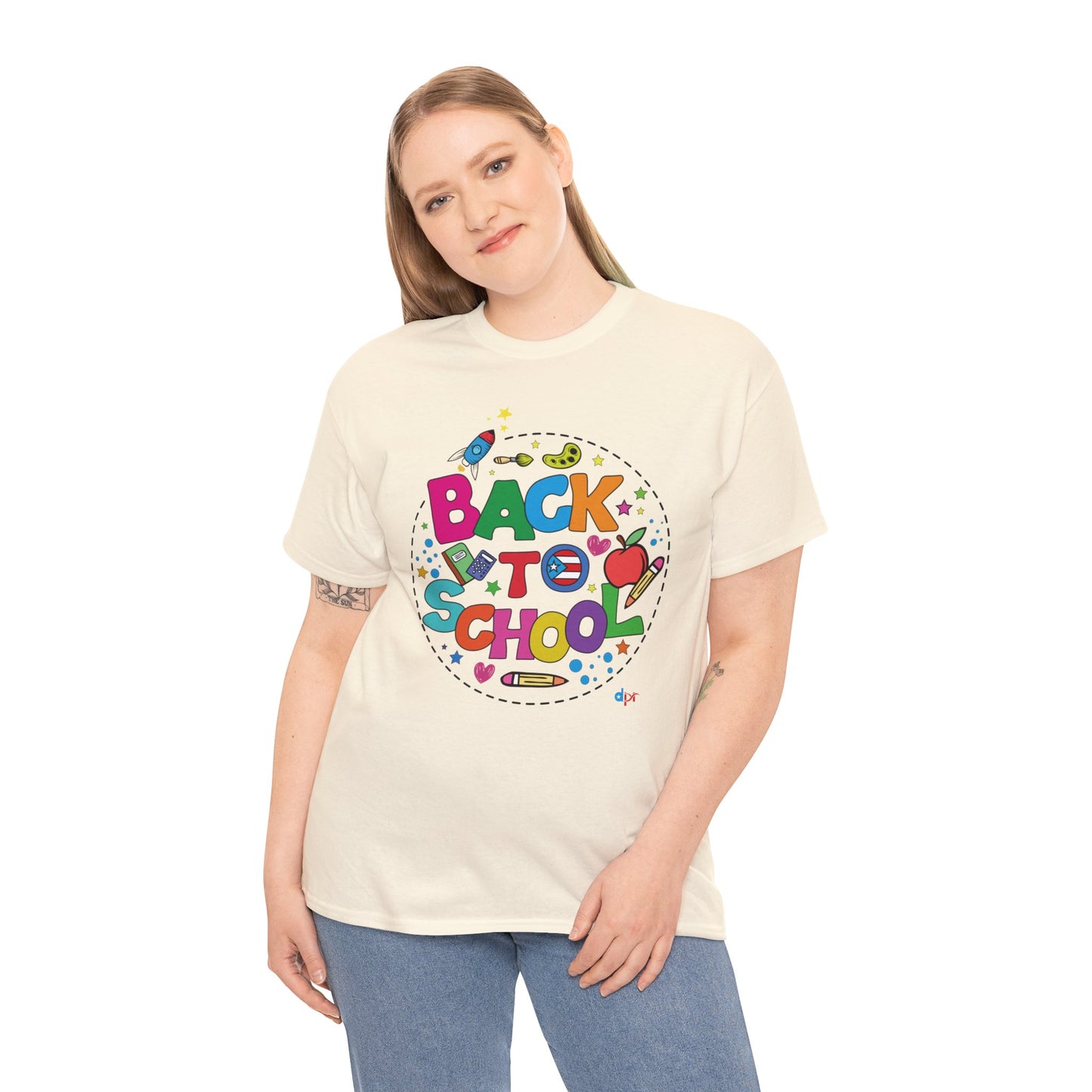 Back to School Boricua Student Heavy Cotton Tee