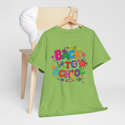 Back to School Boricua Teacher Heavy Cotton Tee