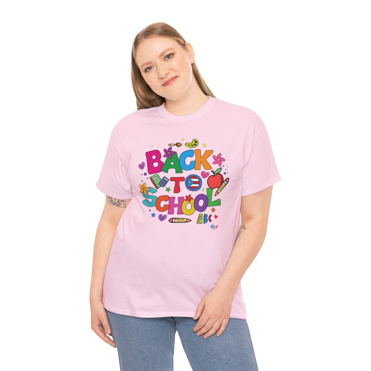 Back to School Boricua Teacher Heavy Cotton Tee