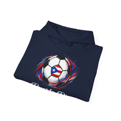 Puerto Rico Soccer ball Unisex Heavy Blend™ Boricua-Style Hoodies