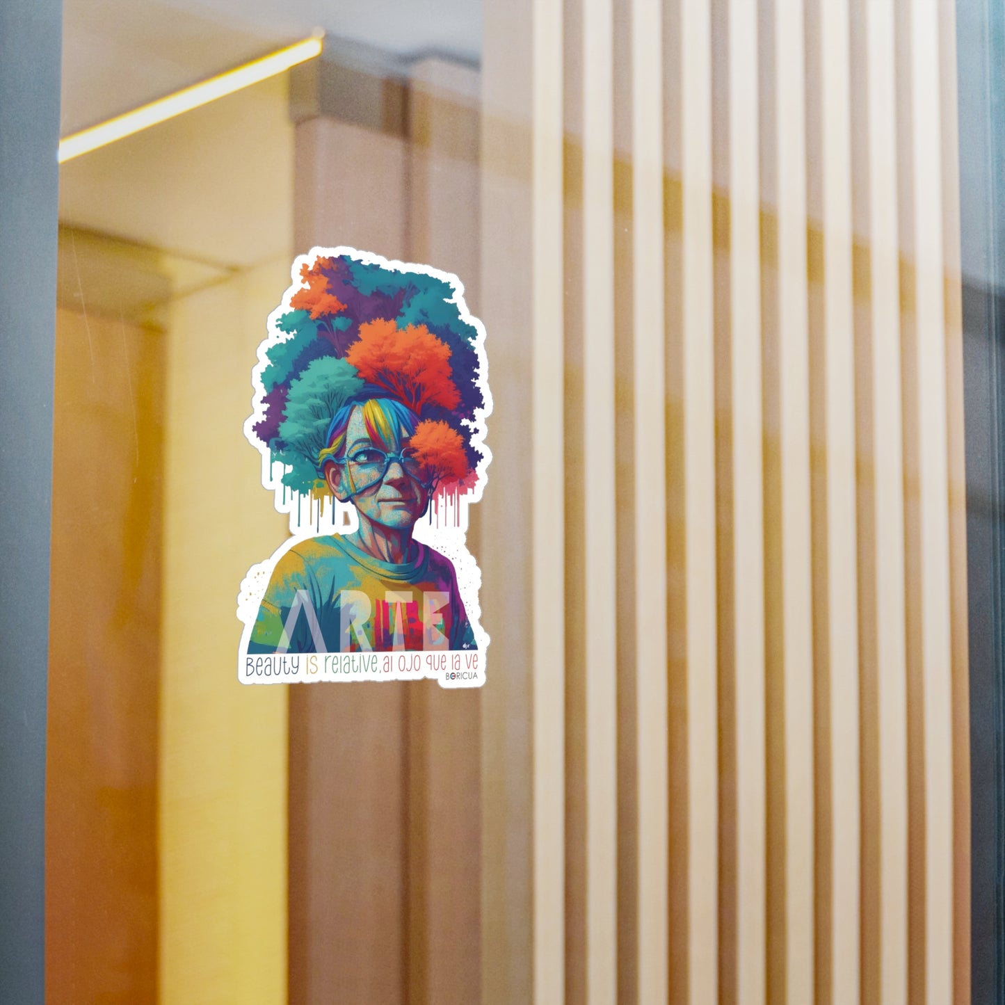 Belleza Relativa Boricua Waterproof Kiss-Cut Vinyl Decals