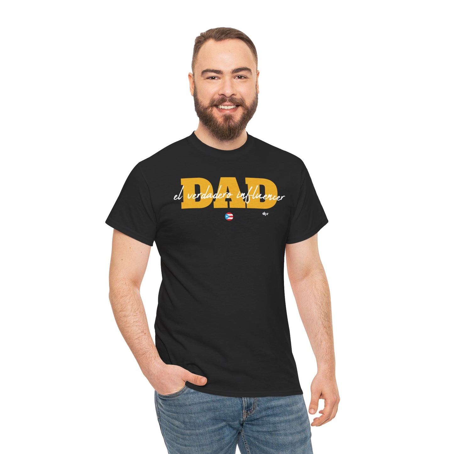 Dad El Verdadero Influencer Yellow Unisex Heavy Cotton Tee