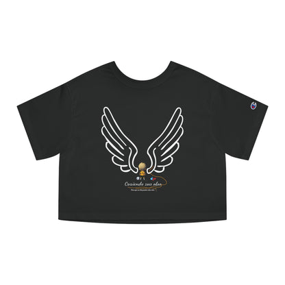 Cosiendo sus alas Soccer Player Flowy Cropped Tee