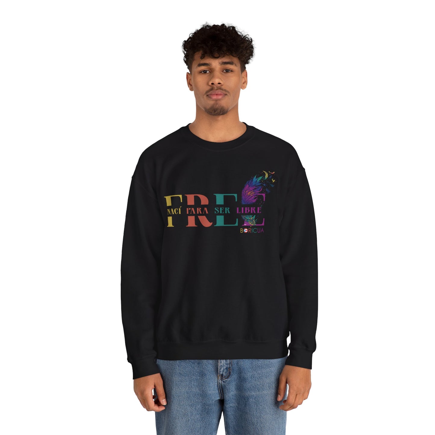 Free Nací para ser libre Unisex Heavy Blend™ Crewneck Sweaters