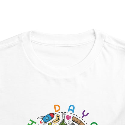 Daycare Here I Come - Back to School Boricua Toddler Short Sleeve Tee