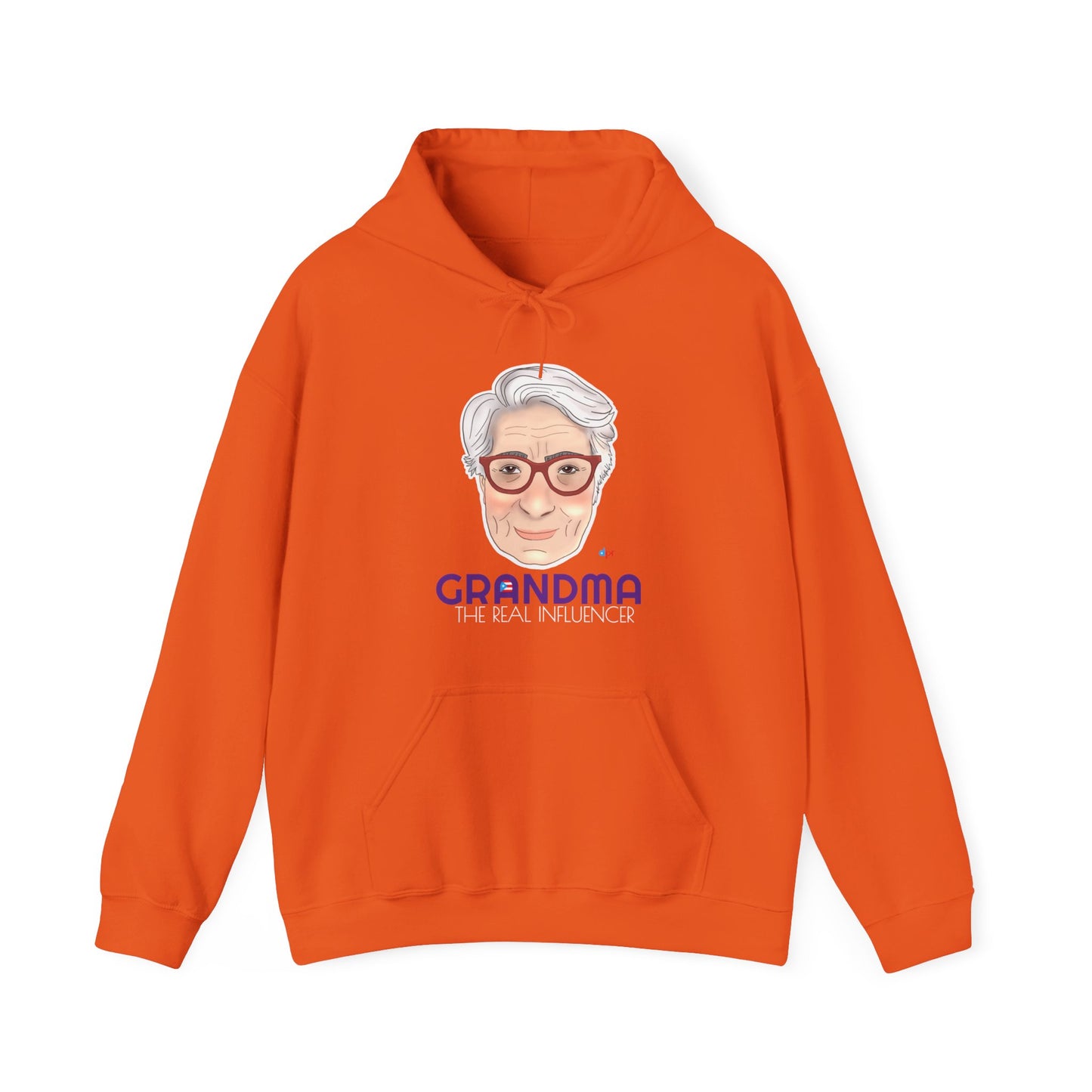 Grandma The Real Influencer Unisex Heavy Blend™ Boricua-Style Hoodies