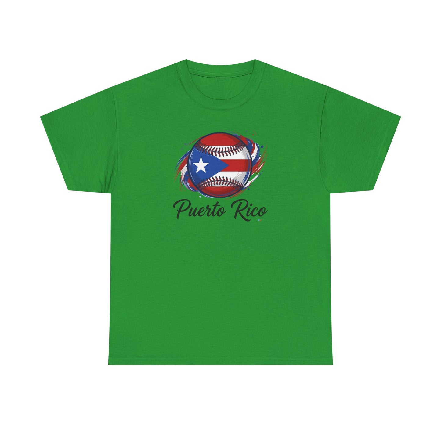 Puerto Rico Baseball Flag | Unisex Heavy Cotton T-Shirt