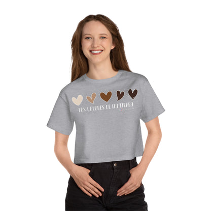MELANINA BORINQUEN  Flowy Cropped Tee