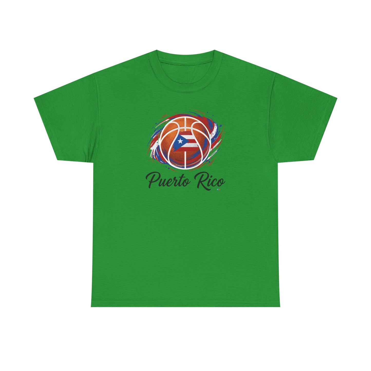 Puerto Rico Basketball Flag | Unisex Heavy Cotton T-Shirt