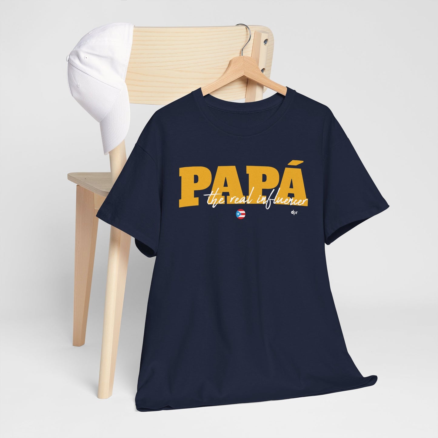 Papá The Real Influencer Yellow Heavy Cotton Tee