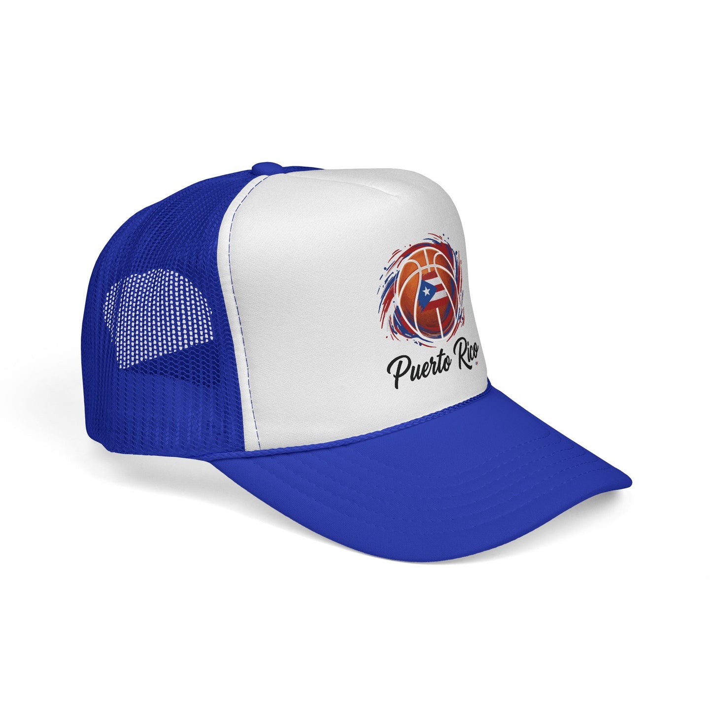 Puerto Rico Basketball Flag Trucker Caps FREE SHIPPING
