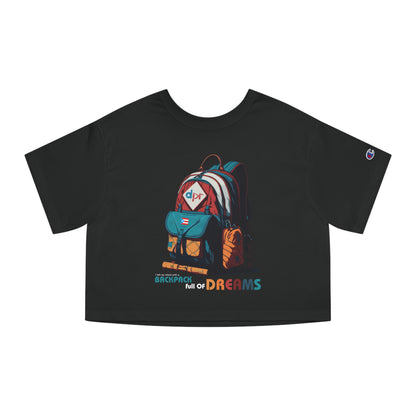 Backpack full of Dreams Flowy Cropped Tee