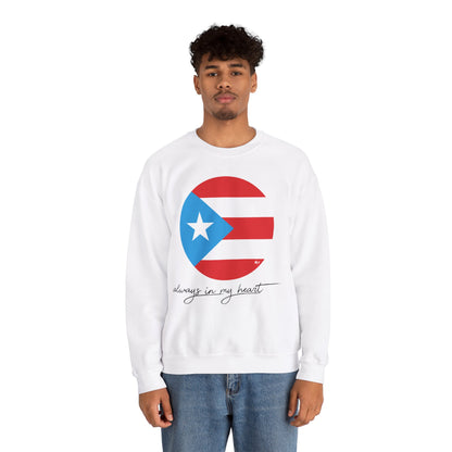 Puerto Rico Always in my Heart Unisex Heavy Blend™ Crewneck Sweaters