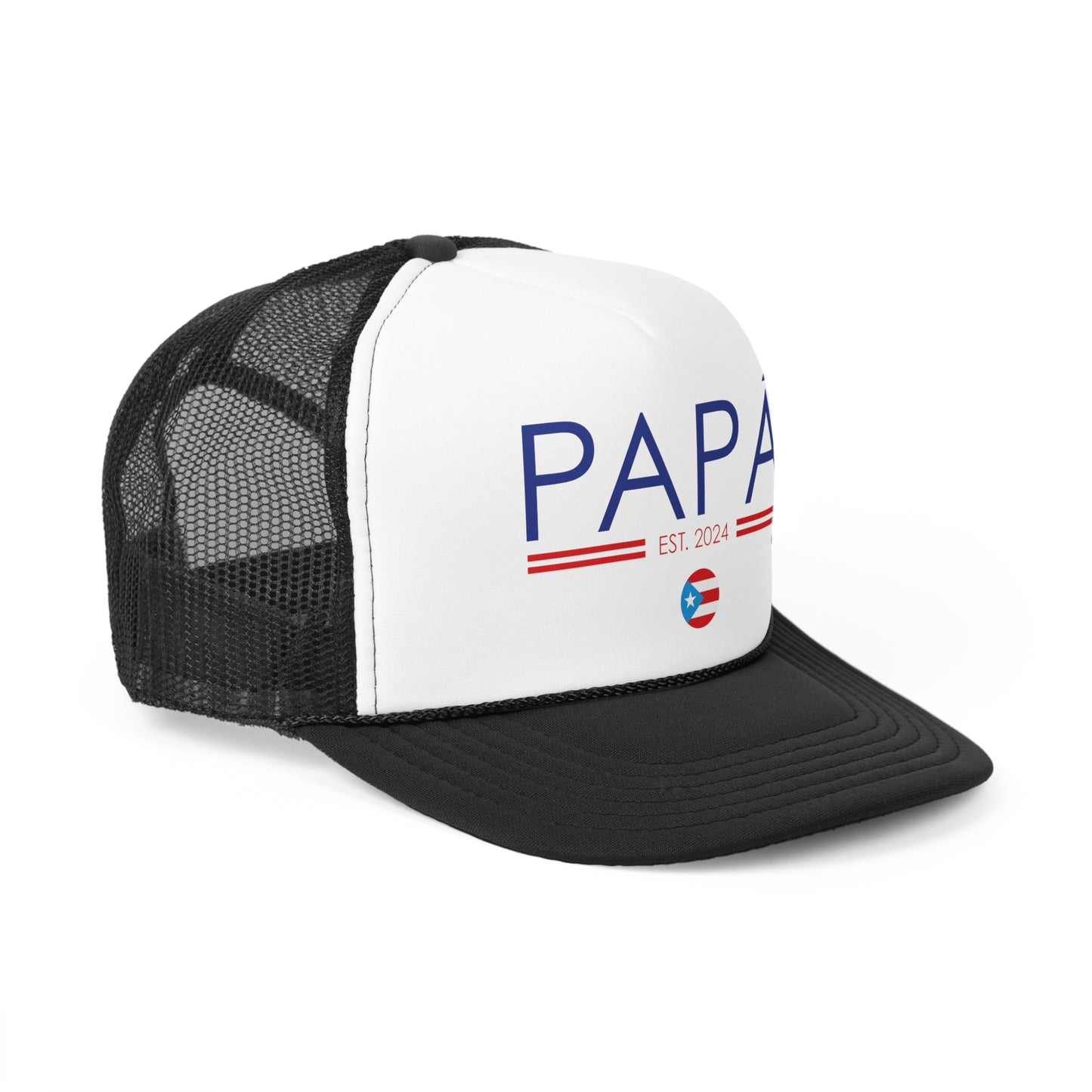 Papá Established 2024 Puerto Rican Pride Trucker Caps FREE SHIPPING