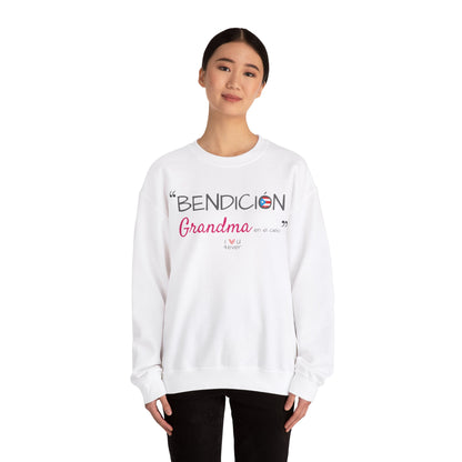 Bendición Grandma Boricua Unisex Heavy Blend™ Crewneck Sweaters