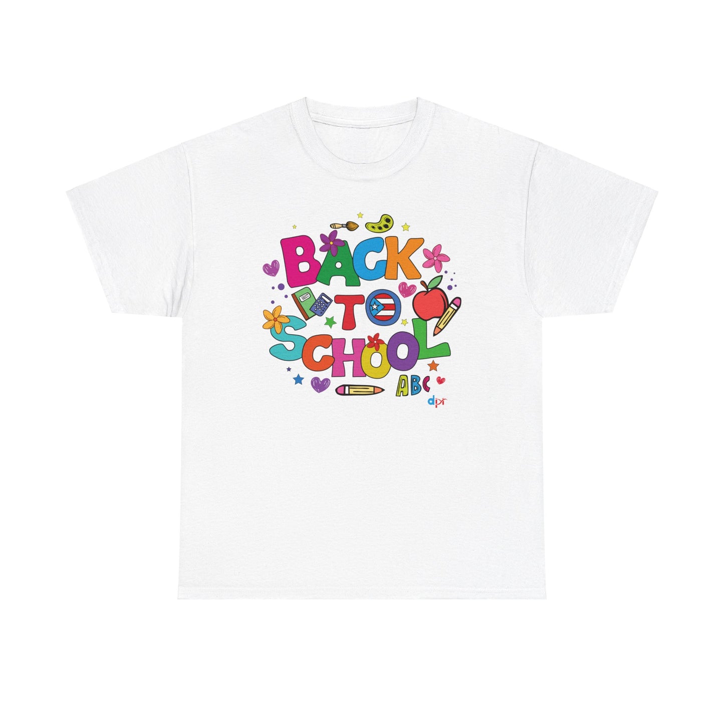 Back to School Boricua Teacher Heavy Cotton Tee