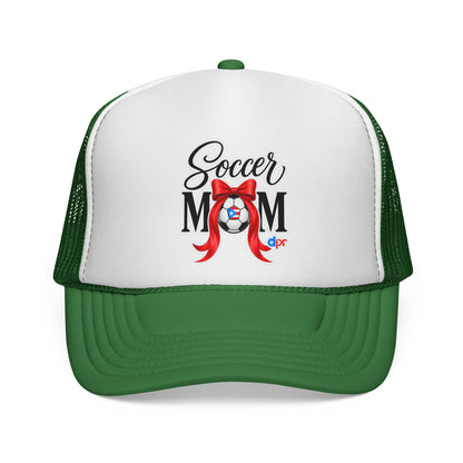 Soccer Mom Boricua Red Bow Puerto Rican Flag Trucker Caps FREE SHIPPING
