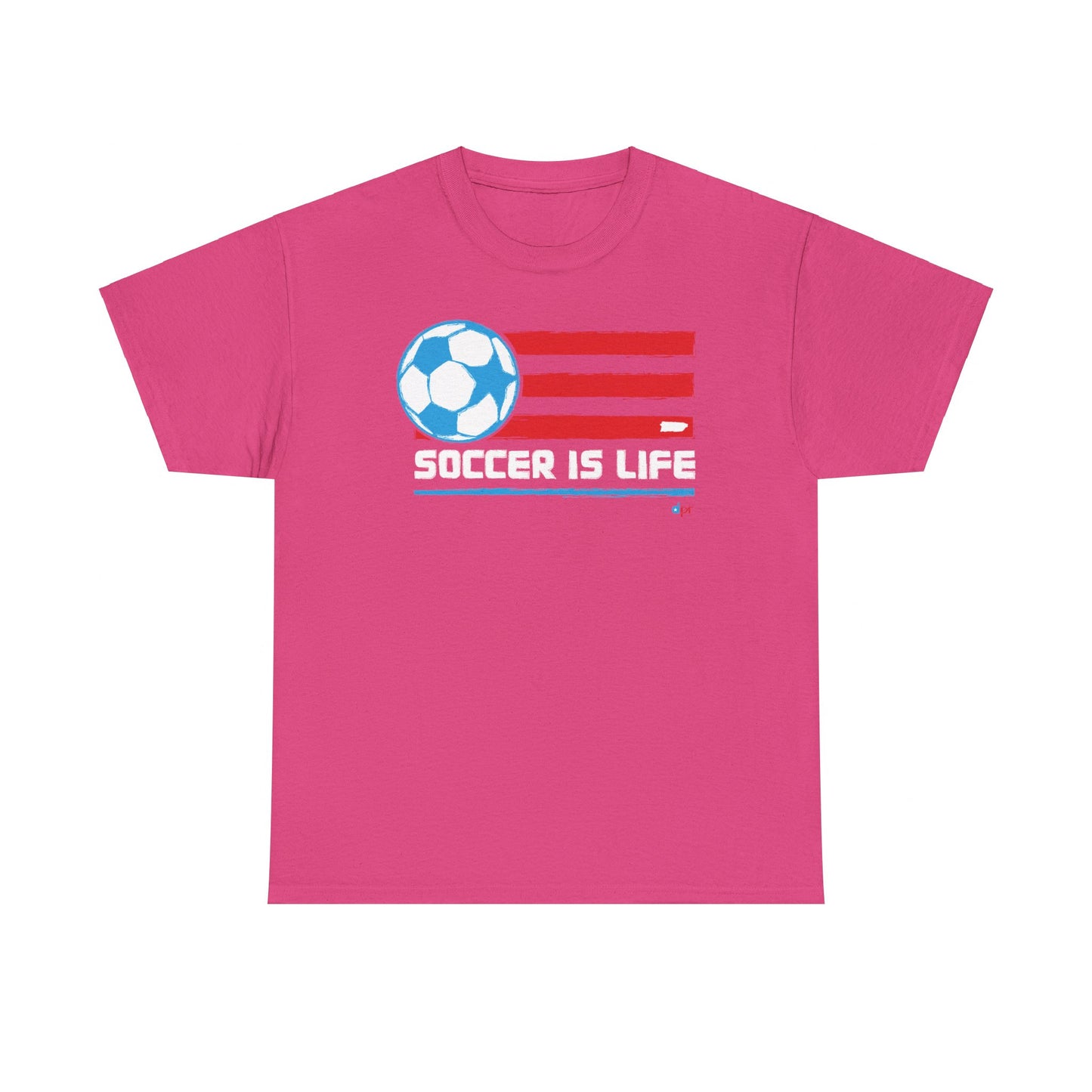 Soccer is Life Colors Unisex Heavy Cotton Tee