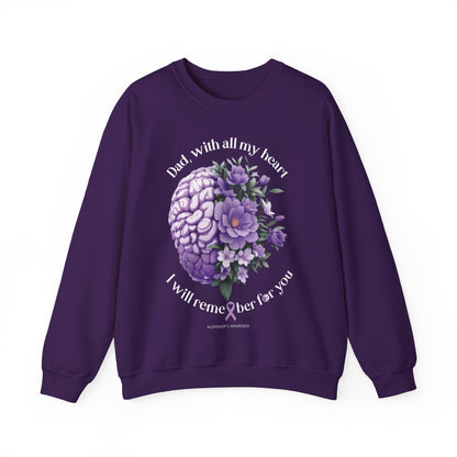 DAD I Will Remember for You Heavy Blend™ Crewneck Sweaters