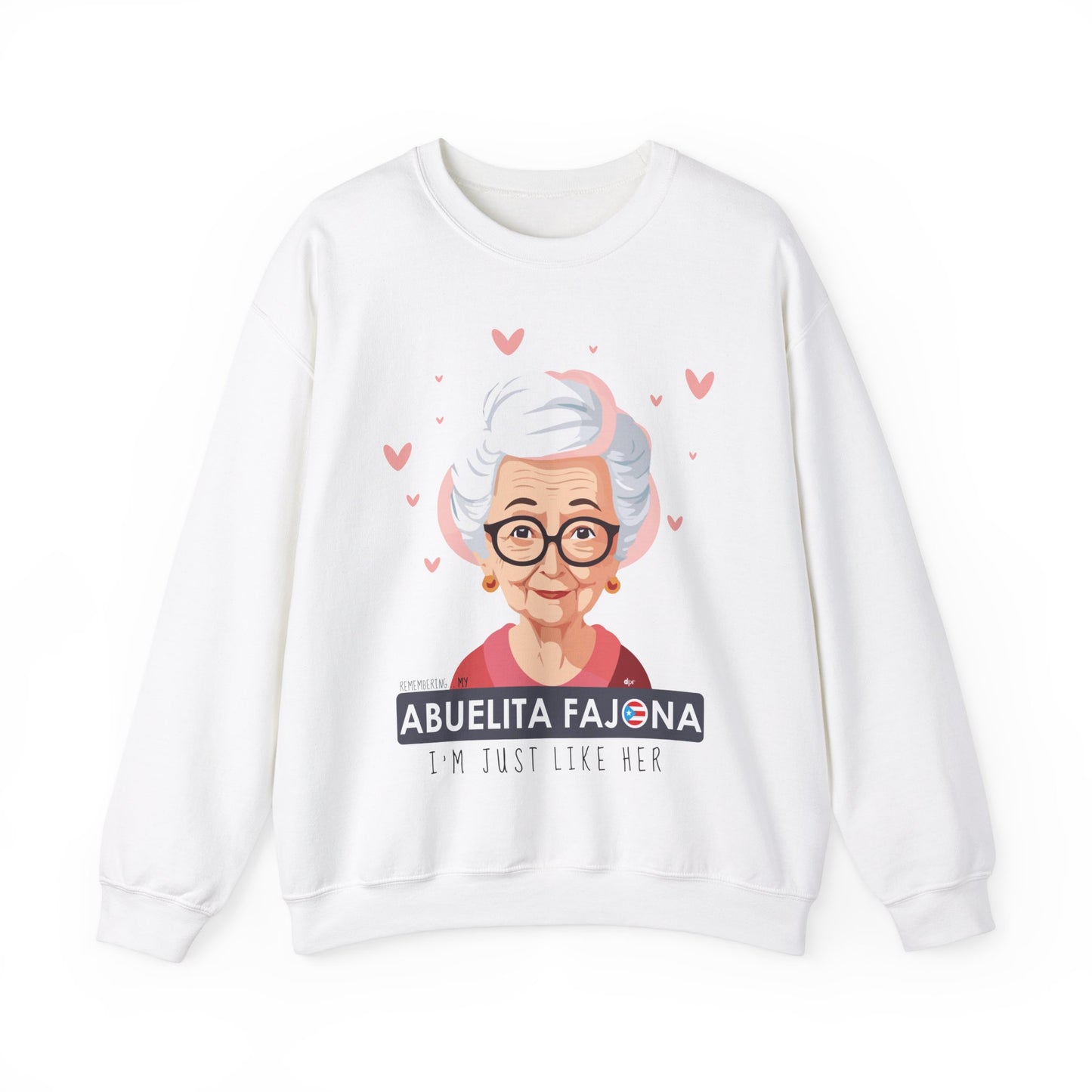 Remembering My Abuela Fajona Heavy Blend™ Crewneck Sweaters