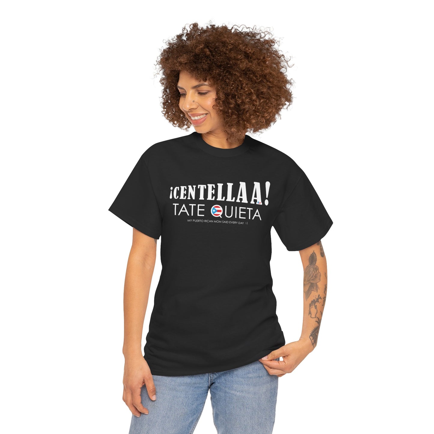 CENTELLA! Puerto Rican Mom WOMAN Unisex Heavy Cotton Tee