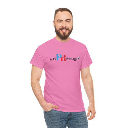 RePResentando Soccer Ball Unisex Heavy Cotton Tee