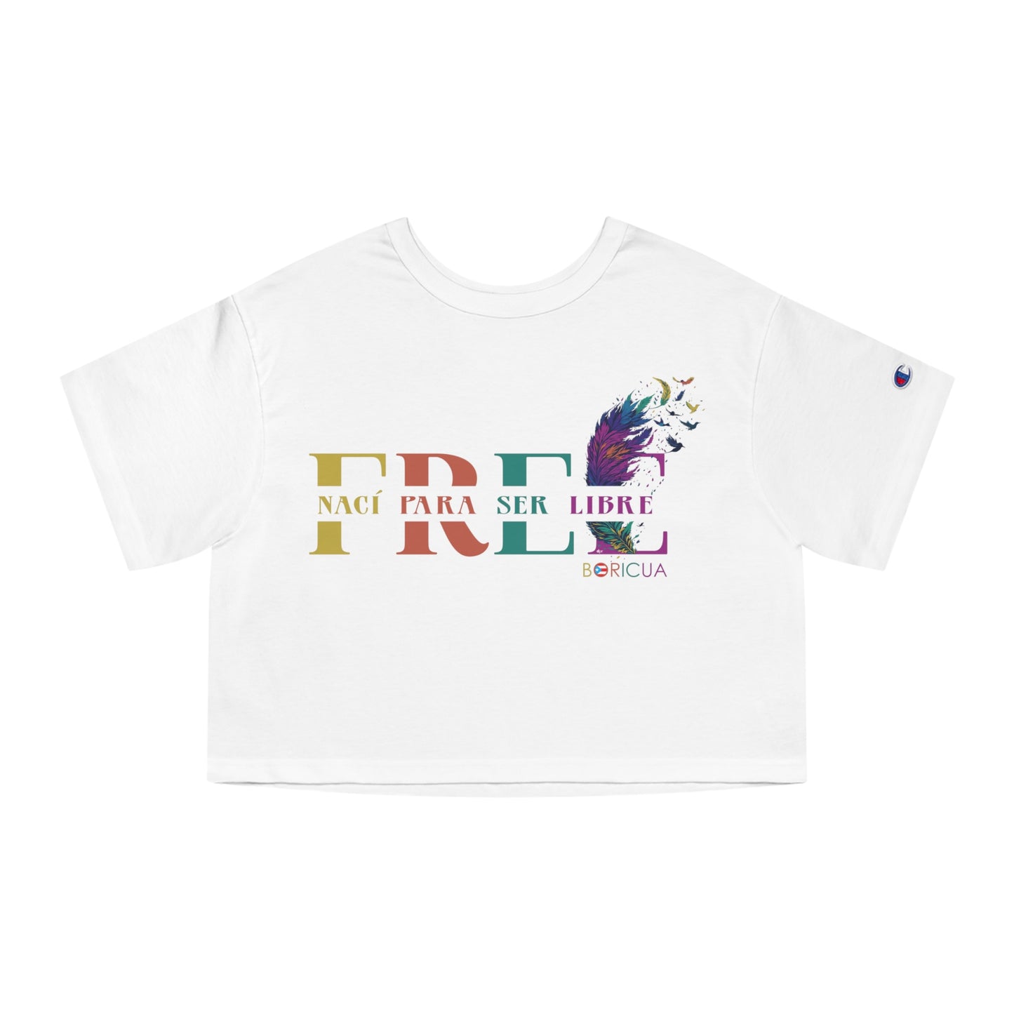 Free Nací para ser libre Flowy Cropped Tee