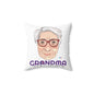 Grandma The Real Influencer Spun Polyester Square Pillow