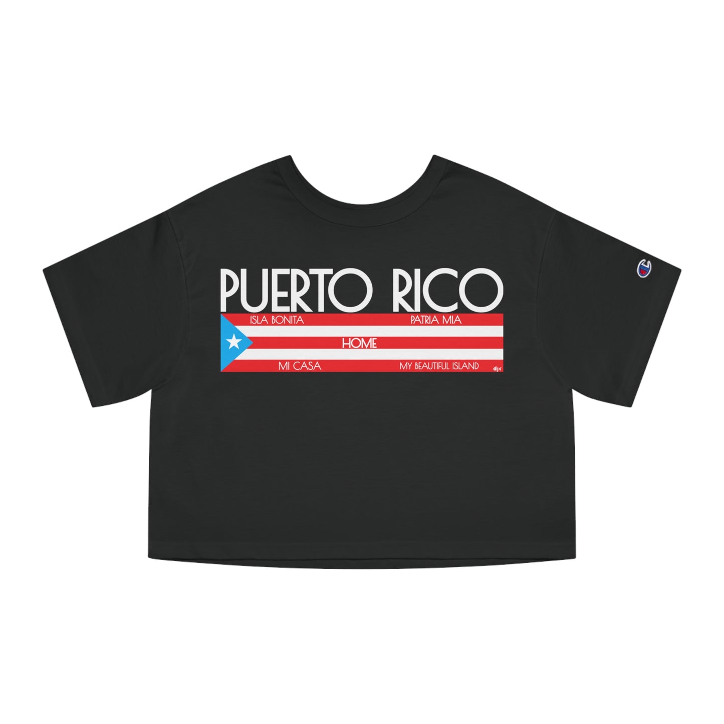 Puerto Rico HOME Flowy Cropped Tee