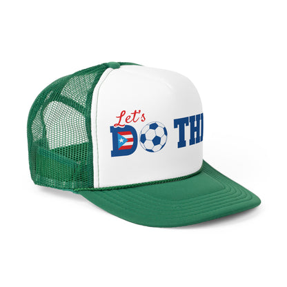 Let's Do This Soccer Puerto Rican Pride Trucker Caps FREE SHIPPING
